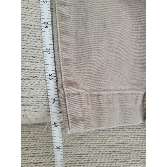 Madewell Womens Tan Tapered Demin Trousers Jeans size 27 Preppy Neutral - Picture 9 of 11